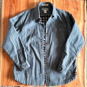 Duluth Trading Co Blue Shirt Jacket for Men